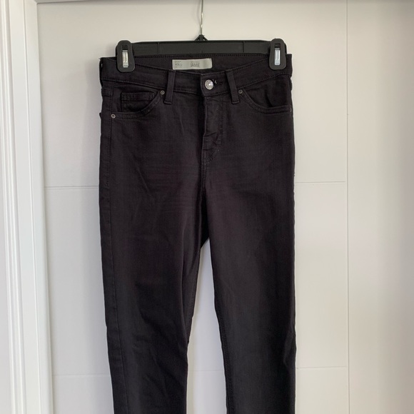 Topshop Jamie High Waist Black Jeans - Picture 3 of 8